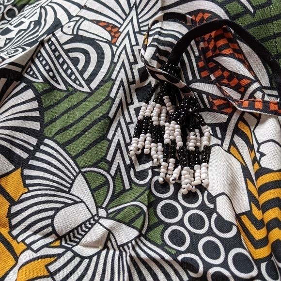 anthropologie farm Rio tropical print wrap top - Picture 8 of 10